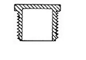 0.5" PVC Plug, Threaded