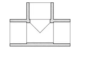 0.5" PVC Tee Fitting, SLIP
