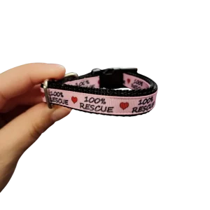1/2" 100% Rescue Nylon Dog / Cat Collar