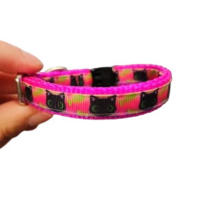 1/2" Black Cat Nylon Dog / Cat Collar
