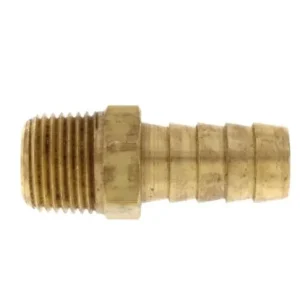 1/2" Hose Barb x 3/8" NPT Male Brass Pipe Adapter