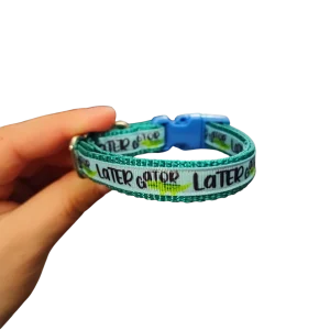 1/2" Later Gator Nylon Dog / Cat Collar
