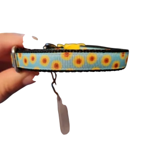 1/2" Sunflowers Nylon Dog / Cat Collar