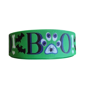 1.5" Wide Boo Paws Nylon Dog Collar