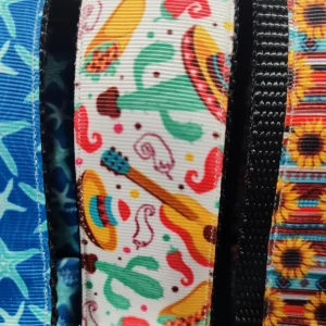 1.5" Wide Fiesta Nylon Dog Collar