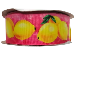 1.5" Wide Lemons Nylon Dog Collar