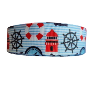 1.5" Wide Lighthouse Nylon Dog Collar