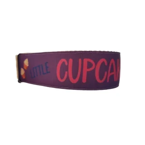 1.5" Wide Little Cupcake Nylon Dog Collar