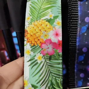 1.5" Wide Tropical Pineapple Nylon Dog Collar