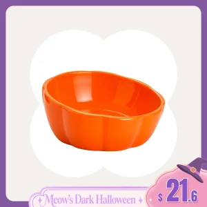 10 oz Pumpkin Patch Cat Bowl