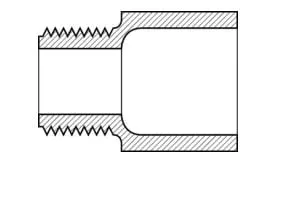 2" PVC Male Adapter MPT x SLIP