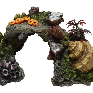 3.9" Arch W/Coral Resin Ornament - Map Price $16.49