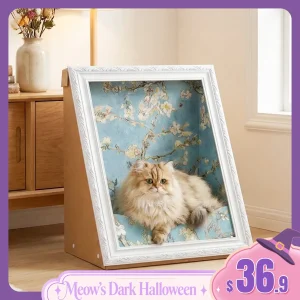 3D Retro Art Cat Scratcher