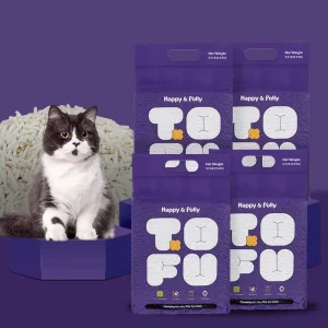 4 Bags Clumping Natural Tofu Cat Litter (22lb)