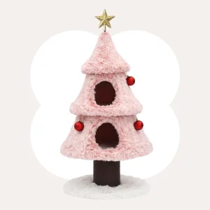 47.2" Decorative Vertical Christmas Tree-Style Cat Tree