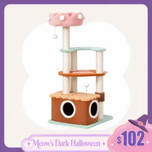 49" Vertical Ice Cream Medium-Sized Multi-Cat Tree