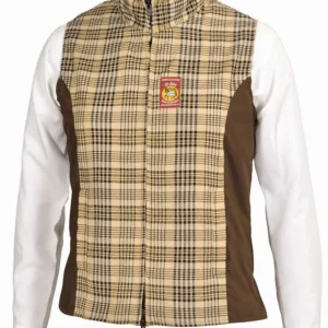 5/A Baker Ladies Select Vest - Plaid Equestrian Vest with Adjustable Waist Cincher