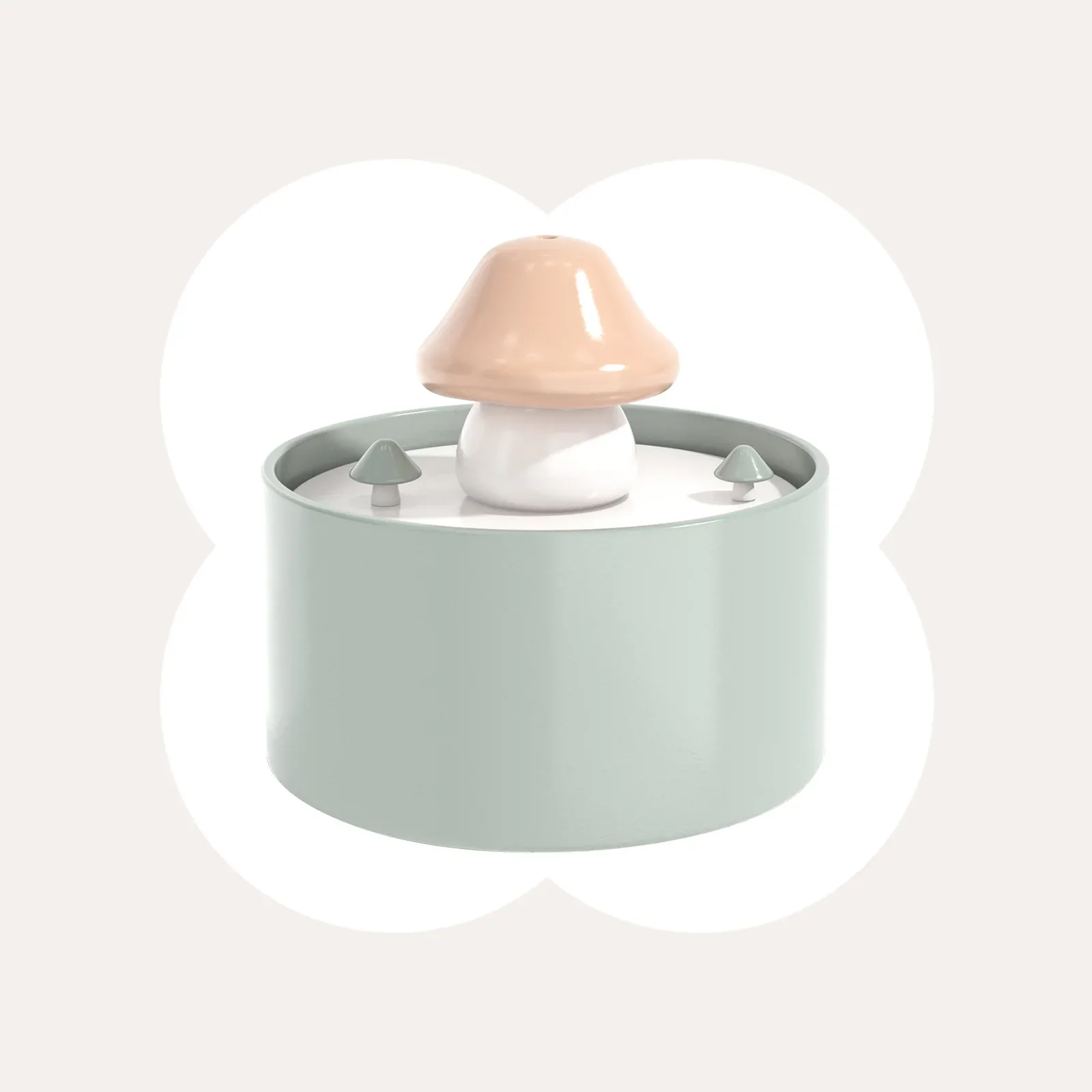 61oz / 1.8L Mushroom Cat Water Fountain