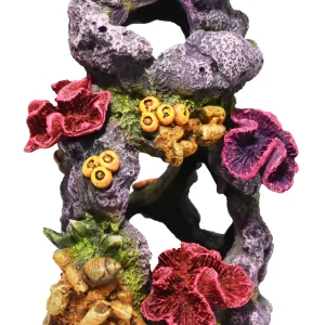 7.5" Rock & Coral Swim Through Resin Ornament - Map Price $26.99