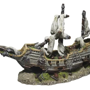 8.9" Galleon Shipwreck Resin Ornament - Map Price $43.29