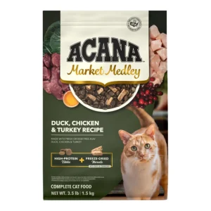 Acana Cat Market Medley Grain-Free Poultry + Freeze-Dried Duck Morsels, 3.5 lb