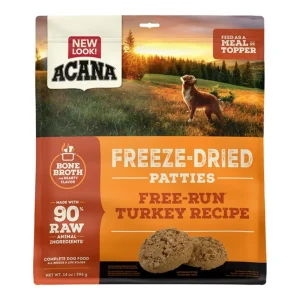 Acana Dog Grain-Free Freeze-Dried Patties Free Run Turkey Recipe 14 oz