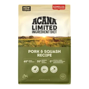 Acana Dog Grain-Free Singles Pork & Squash Recipe 4.5 lb
