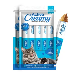 Active Lickable Real Chicken Creamy Cat Treats (Buy 1 Get 1)