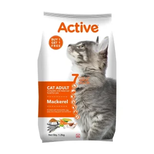 Active Mackerel Adult Cat Dry Food (Buy 1 Get 1)