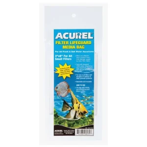 Acurel Aquarium Filter Lifeguard Media Bag White, 3 in x 8 in