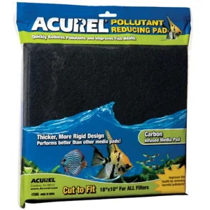 Acurel Cut to Fit Infused Media Pad Pollutant Reducing, Black, 18 in x 10 in