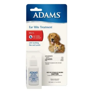 Adams Ear Mite Treatment Clear, 0.5 fl oz