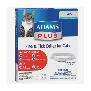 Adams Plus Flea Tick Cat Collar for Cats 1 ct