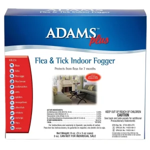 Adams Plus Flea Tick Indoor Fogger 3 ct, 3 oz