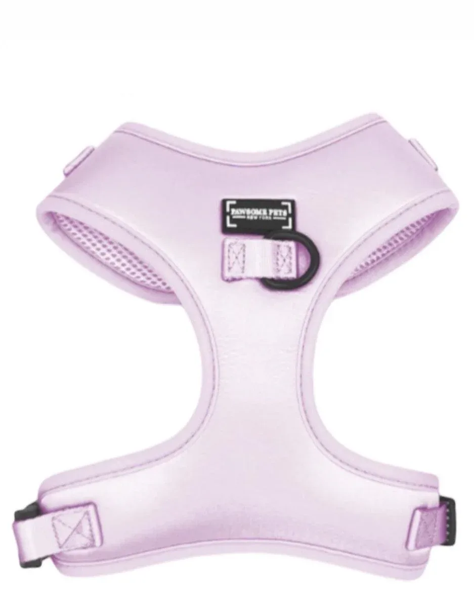 Adjustable Silk Dog Harness, Light Purple