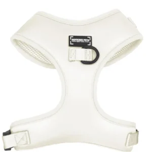 Adjustable Silk Dog Harness, White