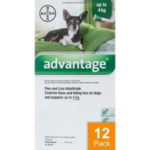 Advantage Green Dogs Under 8.8lbs (4kg)
