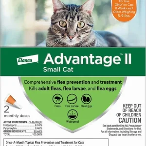 Advantage II Cat Small Orange 2 ct