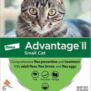 Advantage II Cat Small Orange 6 ct