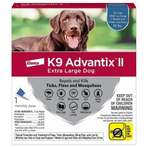 Advantage II Single Dose X-Large Dog Blue