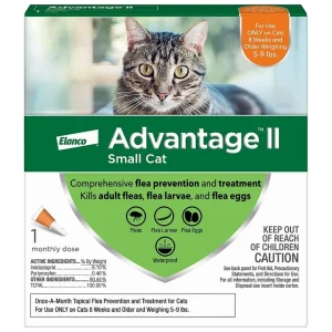Advantage II Small Cat Single Dose Orange