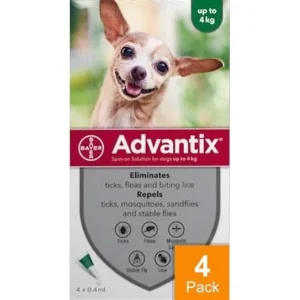 Advantix Dogs Under 4kg 8.8lbs (4kg)