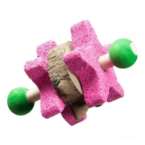 A&E Cages Nibbles Star Pumice Dumbbell Small Animal Chew