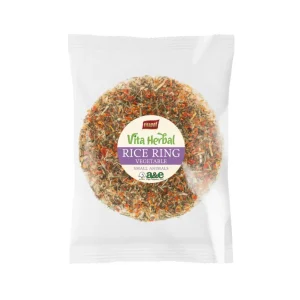 A&E Cages Vitapol Vita Herbal Rice Ring Vegetable Cake Small Animal Treat