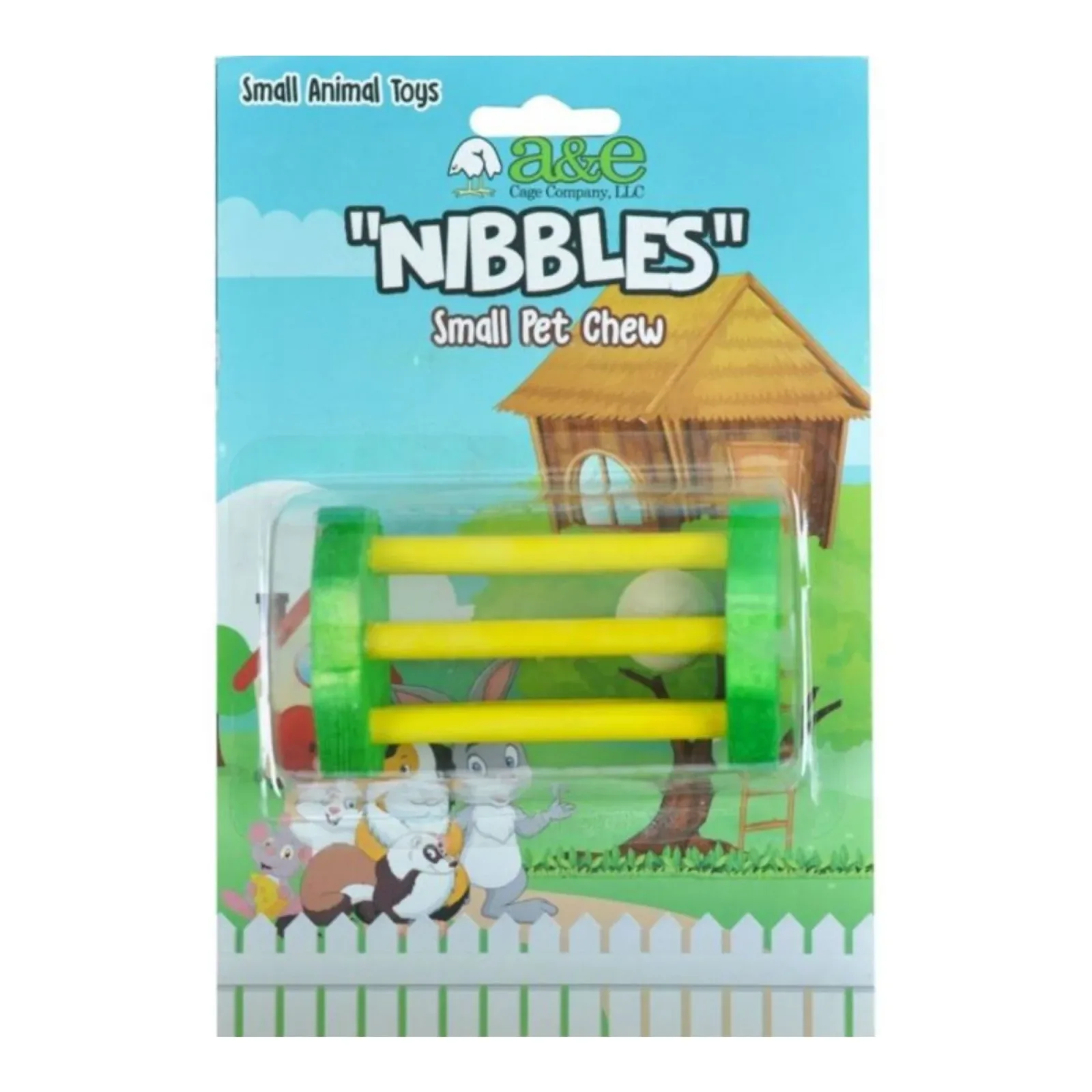 A&E Cages Wooden Barrel Small Animal Chew Toy