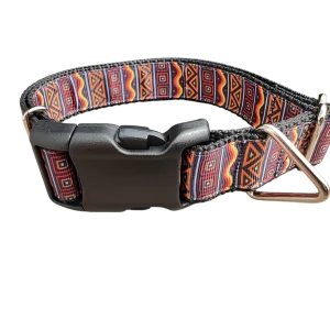African Tribal Print Nylon Dog Collar