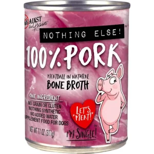 Against the Grain Nothing Else 100% One Ingredient Adult Wet Dog Food Pork 11 oz
