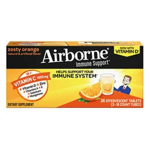 Airborne Immunity Support Tablets Zesty Orange 36 ct.