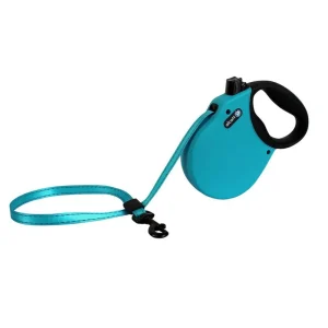 Alcott Adventure Retractable Belt Dog Leash Blue Medium-16 ft