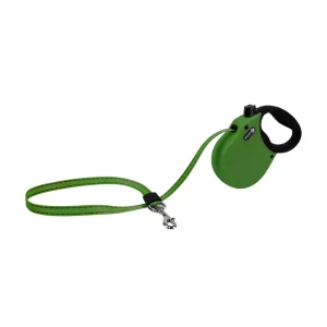 Alcott Adventure Retractable Belt Dog Leash - Green (Large, 16 ft)